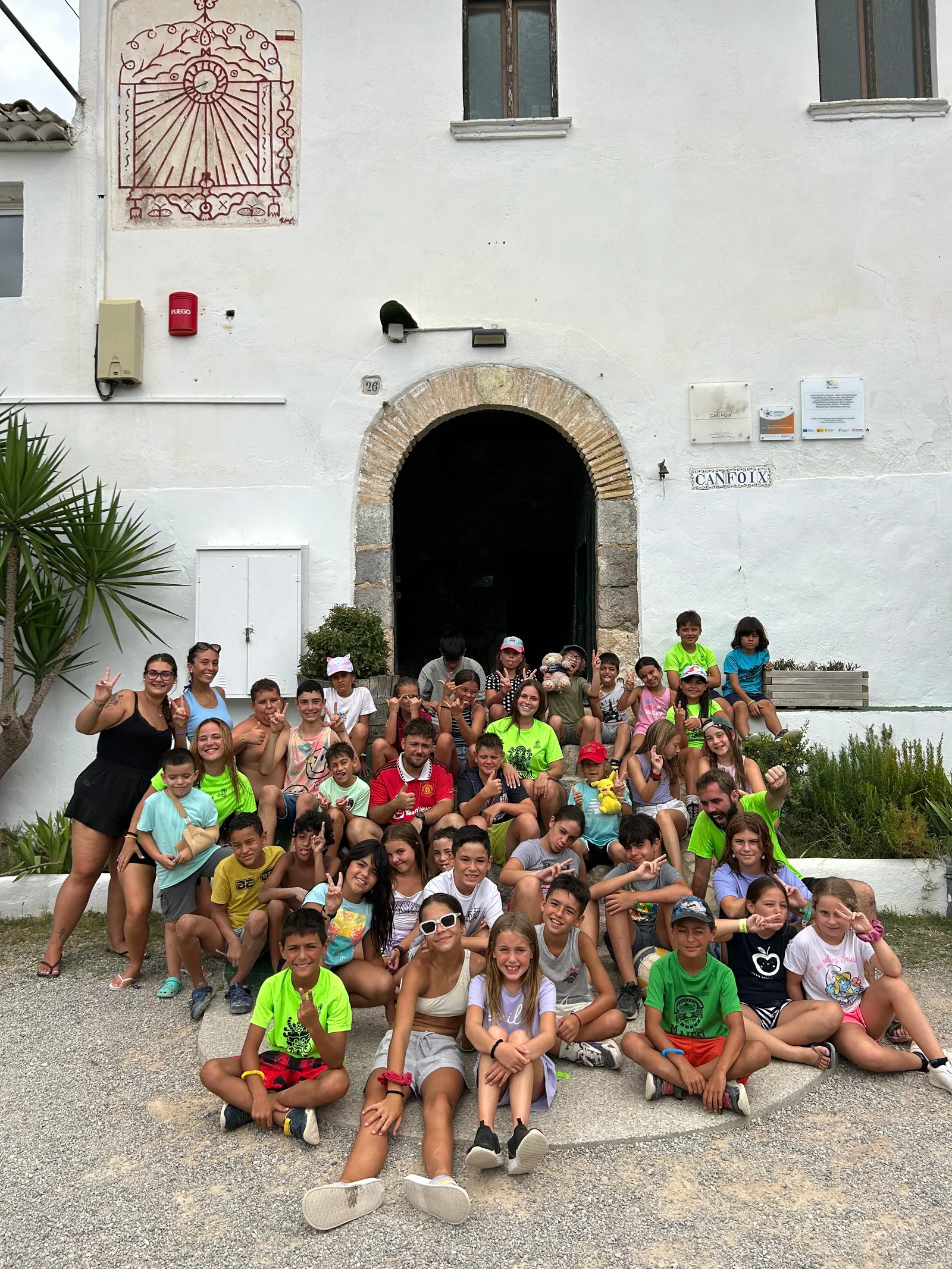 Grupo de participantes en el casal de verano de Sensación Activa.